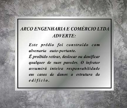 placa de metal personalizada