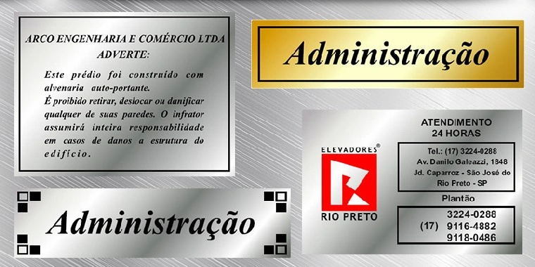 Placas de Inox na Zona Leste