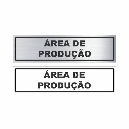 Placa de identificação industrial
